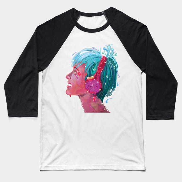 fruit woman Baseball T-Shirt by Mercury_o